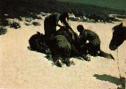 Frederic Remington Hungry Moon oil painting reproduction